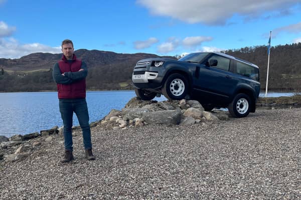 Steven Chisholm tested the Land Rover Defender 90 off-road at the Land Rover Experience in Dunkeld