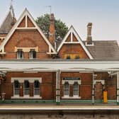 The dream home for commuters is up for sale - in a station house in Westhumble, north of Dorking in Surrey.