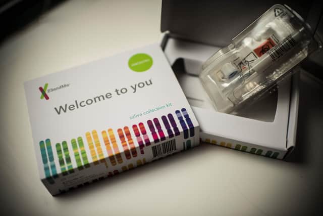 A saliva collection kit for DNA testing (Photo: ERIC BARADAT/AFP via Getty Images)