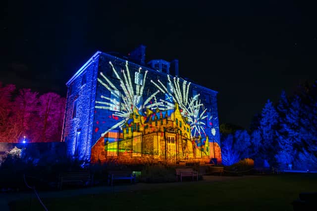 Christmas At The Botanics 2025 will see Inverleith House lit up with seasonal images honouring the Botanics’ natural setting
