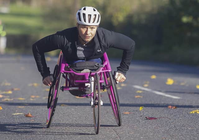 Sammi Kinghorn in action at Jedburgh last weekend (picture by Bill McBurnie)