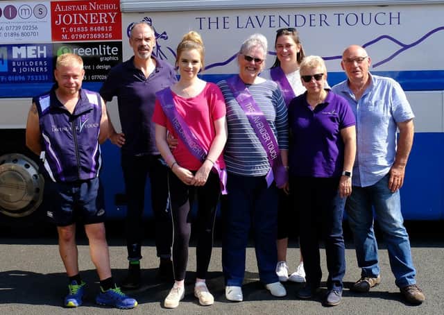 Lavender Touch fundraisers and volunteers during the charity's cycle ride challange this summer.