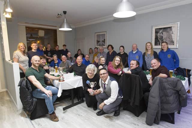 Jedforest Instrumental Band celebrate their success at this year's Borders Brass Band Entertainment Contest with a meal in Jedburgh's Taj Tandoori.