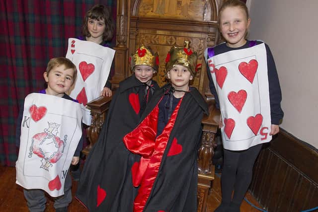 Knave Finley Mitchell, 2 of Hearts, Ada Davidson, Queen Isla Black, King Dylan Stanners and 5 of Hearts Fiona Mendyk