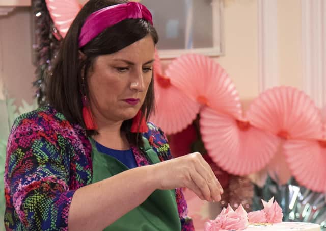 Nicola Moffat, owner of Tweedbank-based Ruby and Pearl Cake Design, competes on Kirstie's Handmade Christmas on Channel 4.