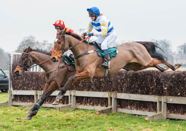 Point to point action from a previous occasion at Friars Haugh in Kelso (library picture).