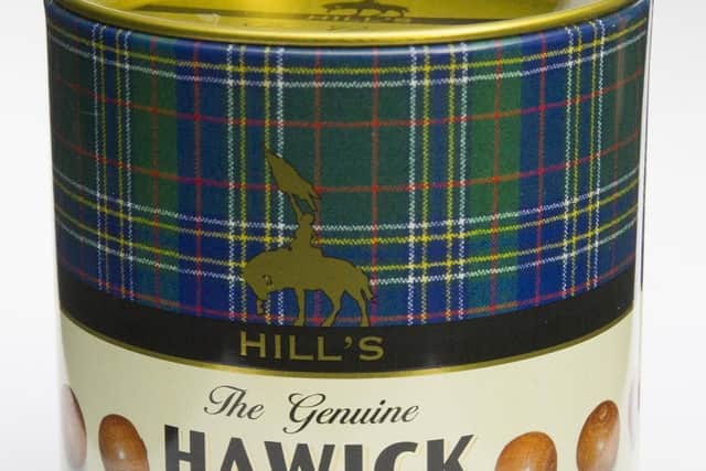 A new-look tin of Hawick Balls.