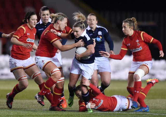 Chloe Rollie in action against Wales (archive picture by SNS/SRU Group/Paul Devlin)