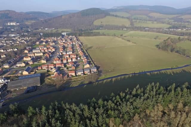 Land to the east of Kittlegairy Avenue in Peebles being eyed up to host 200 new homes by Taylor Wimpey and AWG Property.