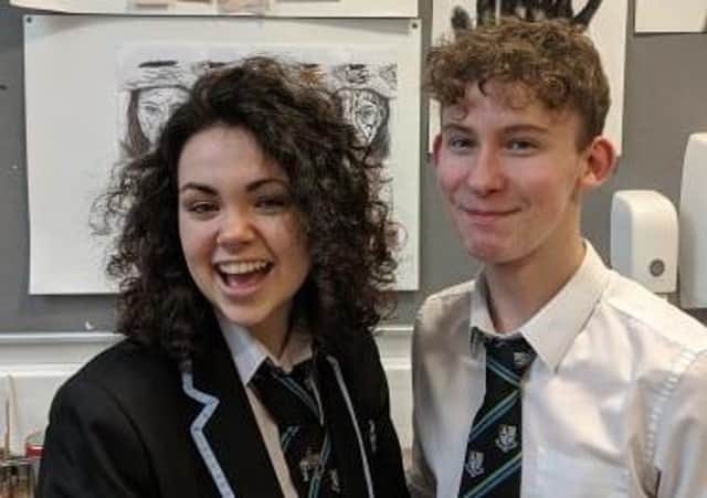 Aimee Goodship and Scott Bond, both 17, from Earlston High School, are raising cash for their respective volunteering teaching years in South Africa and Thailand.