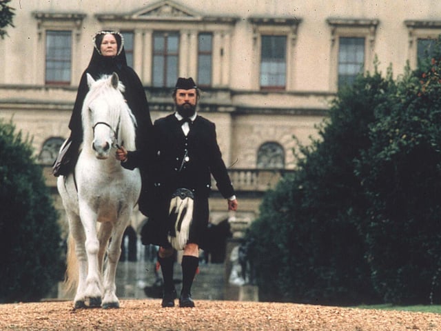 Judi Dench and Billy Connolly in Mrs Brown. Duns Castle stands in for both Balmoral Castle in Aberdeenshire and Berkshire’s Windsor Castle in this 1997 period drama. Cockburnspath and Manderston also feature.