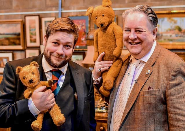 Angus Ashworth and Steven Moore will go head-to-head on Antiques Roadtrip on Monday.