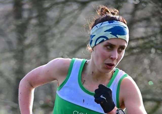 Kirstin Maxwell, pictured, and Marcus D'Agrosa were the top senior female and male runners at Falkirk (photographs by Neil Renton).