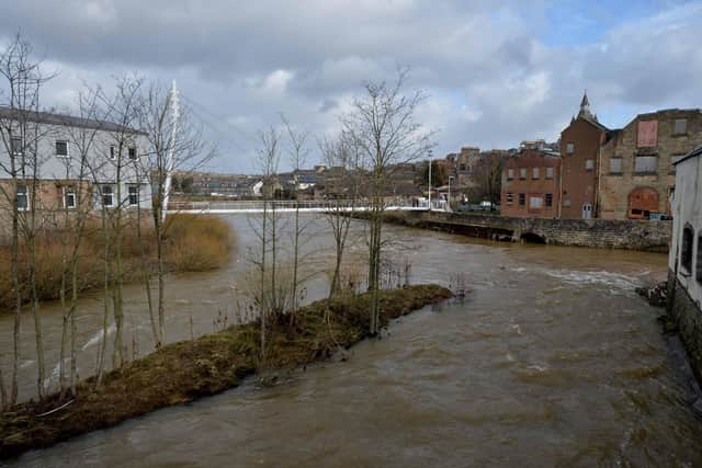 Hawick on Sunday, February 16, following the latest floods to hit the town the night before.