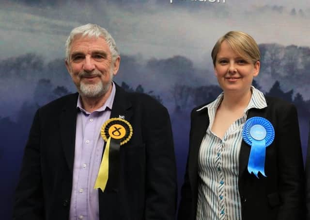 Stuart Bell and Shona Haslam at the last local election.