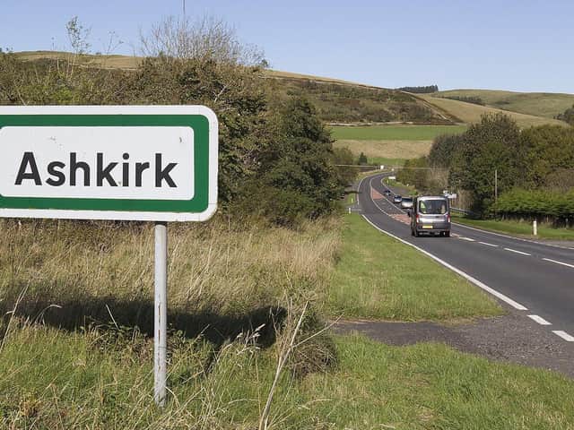 The A7 between Hawick and Selkirk.