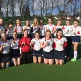 Kelso 2nd X1 with their medals: Back (from left) –  Katie Flint, Roseanna Prentice, Milly Abrams, Lauren White, Hannah Forbes, AmelieJohnstone-Jones, Leah Thom, Evie Hosie, Leanne Oliver and Abby Ford(Joint Captains), Maisie Zabrocki. Front– Lucy Thomson, Sophie Macrae, Rebecca Middlemiss, Niamh O’Brien, Abby Ford, Katie McNulty, Kym Cessford.