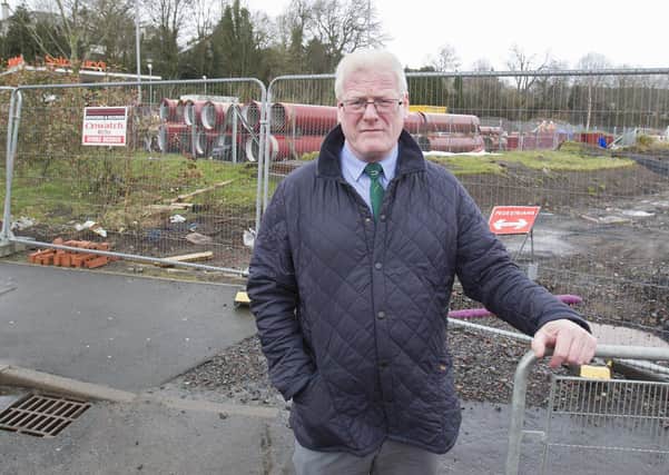 Councillor Stuart Marshall at the Commercial Road site in Hawick being eyed up to host a McDonald's.