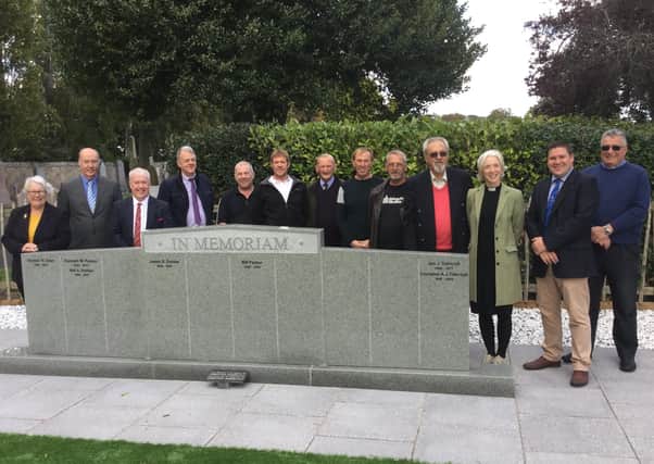 Councillor Tom Weatherston, third from left, at the opening of Kelso's memorial garden back in 2018.
