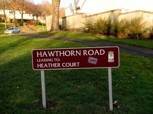 Hawthorn Road in Galashiels.