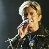 David Bowie performing at the 2004 Isle of Wight Festival. (Photo by Jo Hale/Getty Images)