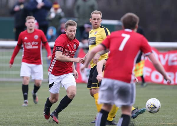 Gala FR, in red, against Bonnyrigg Rose in one of their most recent matches (library image by Brian Sutherland)