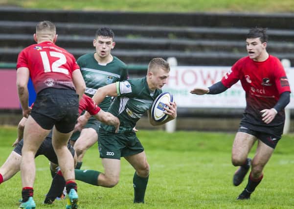 Logan Gordon-Woolley in action for Hawick against Glasgow Hawks (library image by Bill McBurnie)