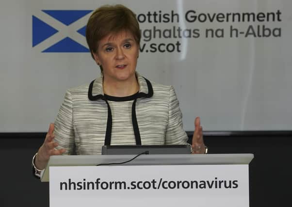 Scottish Government first minister Nicola Sturgeon.