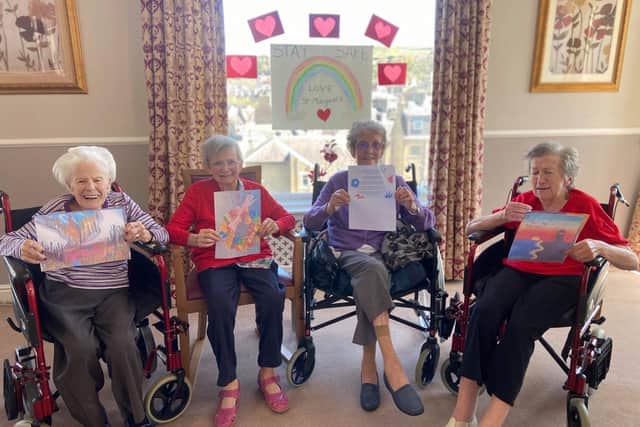 Buccleuch Care Centre residents, from left, Ella Clarkson, Sadie Brodie, Irene Mcleod and Patsy O Connoll.