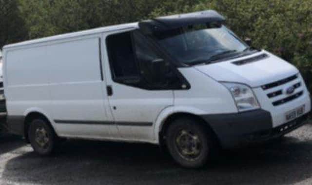A van reported stolen from near West Linton.
