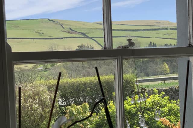Picture perfect postcard...Fiona Mackinnon’s view from her home in the Borders countryside.