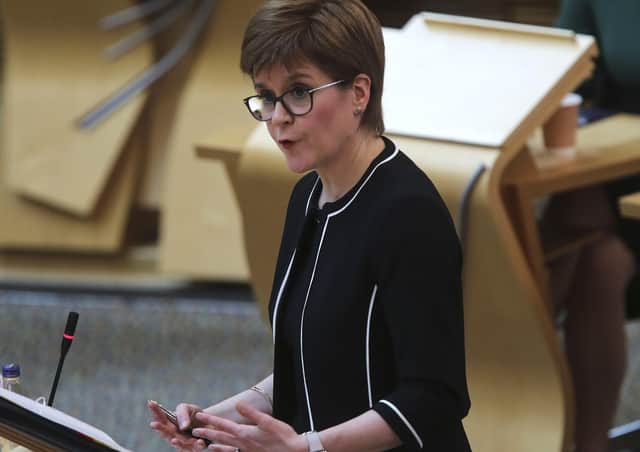 First minister Nicola Sturgeon laid out the plans for a gradual ease of lockdown restrictions today in Holyrood.