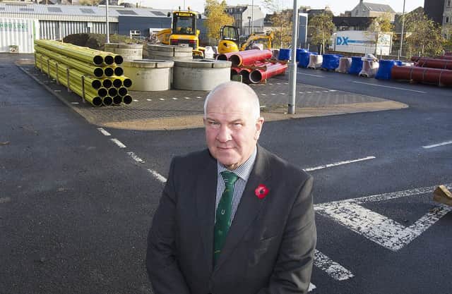 Hawick and Hermitage councillor Watson McAteer at the planned Commercial Road McDonald's site.