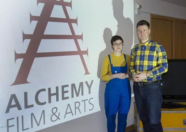 Production director Rachael Disbury and creative director Michael Pattison at Alchemy in Hawick.