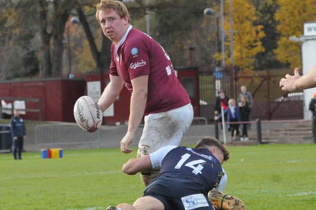 Euan Dods in action for Gala