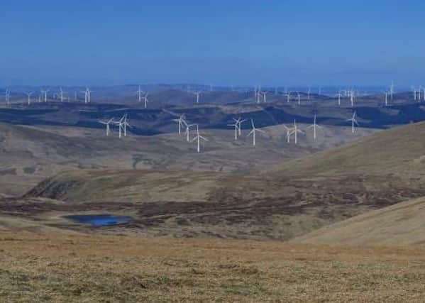 What the Whitelaw Brae wind farm near Tweedsmuir will look like.
