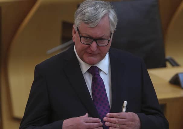 Scottish Government rural economy and tourism secretary Fergus Ewing at Holyrood yesterday. (Photo by Fraser Bremner/pool/Getty Images)