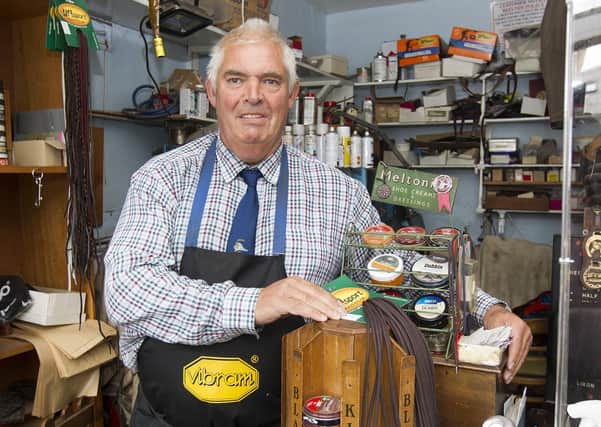 David Welsh, boss of Alexander Robertson's cobbler's in Horsemarket in Kelso.
