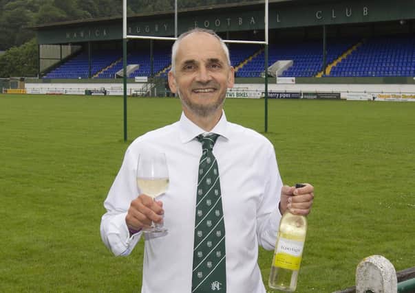 Hawick Rugby Club president Rory Bannerman at Mansfield Park.