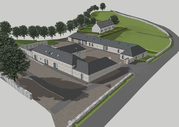 How a development being lined up at Kirkhope Steading, near Ettrickbridge, will look.