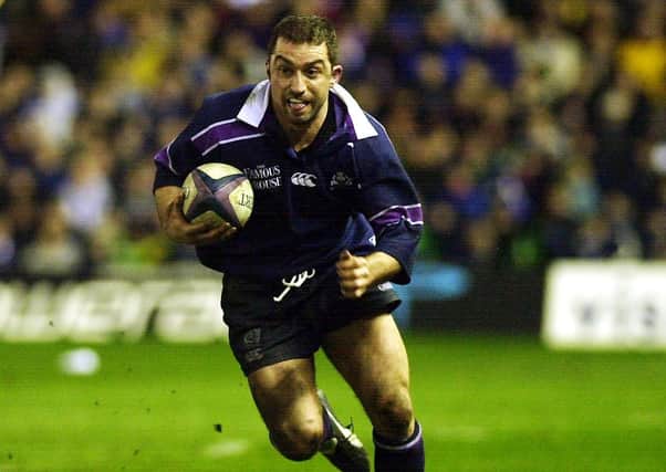 Bryan Redpath in action for Scotland against England in a 2002 Six Nations clash at BT Murrayfield (archive image by Ian Rutherford)