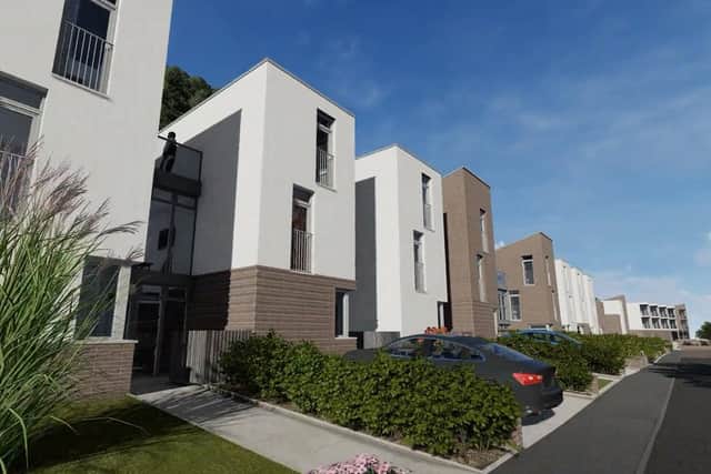 How new homes planned in Beech Avenue and Laurel Grove at Langlee in Galashiels will look.