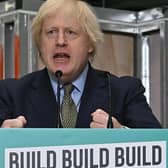 UK prime minister Boris Johnson announcing his £5bn new deal in Dudley this week. (Photo by Paul Ellis/pool/AFP via Getty Images)