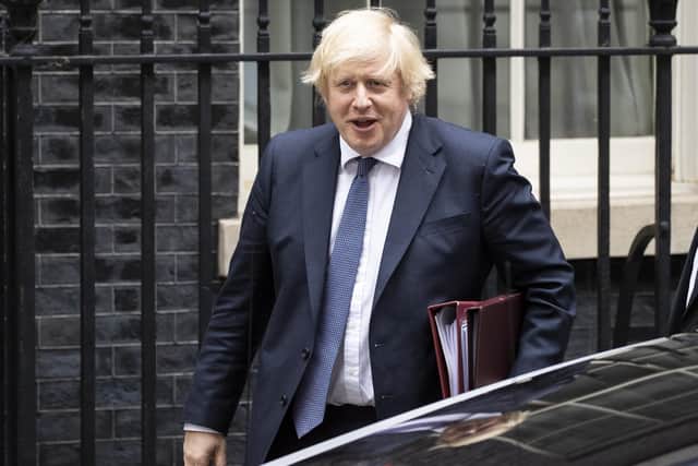 British prime minister Boris Johnson leaving 10 Downing Street in London to head for the House of Commons on Wednesday,  July 1. (Photo by Dan Kitwood/Getty Images)