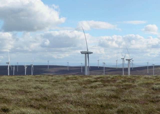 How an expanded Fallago Rig wind farm would look from Meikle Says Law.