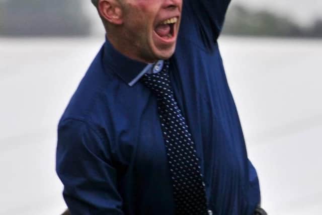 Michael Curran, pictured after one of Golden Horn's victories.