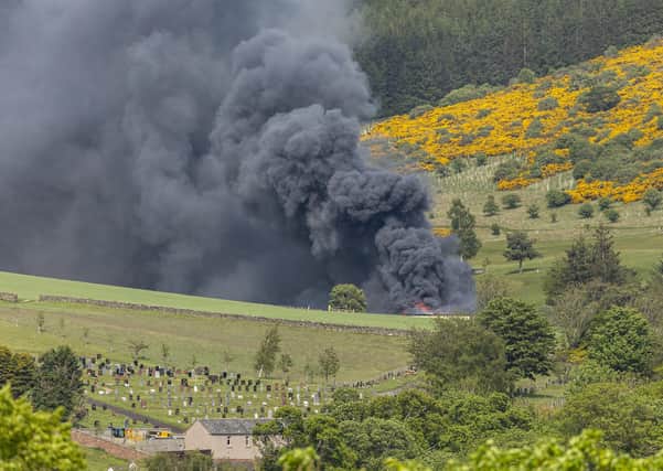 Fire crews are tackling a blaze near Heatheryett Cemetery this afternoon. Photographs by Alistair Peacock.