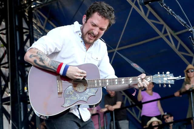 Frank Turner playing in 2014 in New York City.  (Photo by Paul Zimmerman/Getty Images)