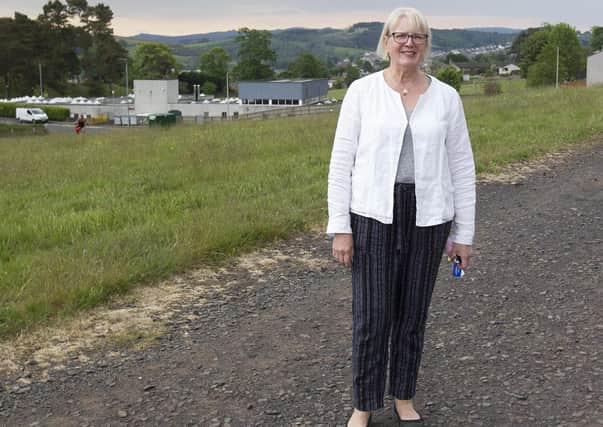 Councillor Clair Ramage at the site in Hawick's Guthrie Drive lined up to host an £8.5m care home.