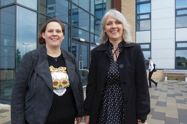 Gemma O'Brien, chair of the Parents Council, with head teacher Jill Lothian.
